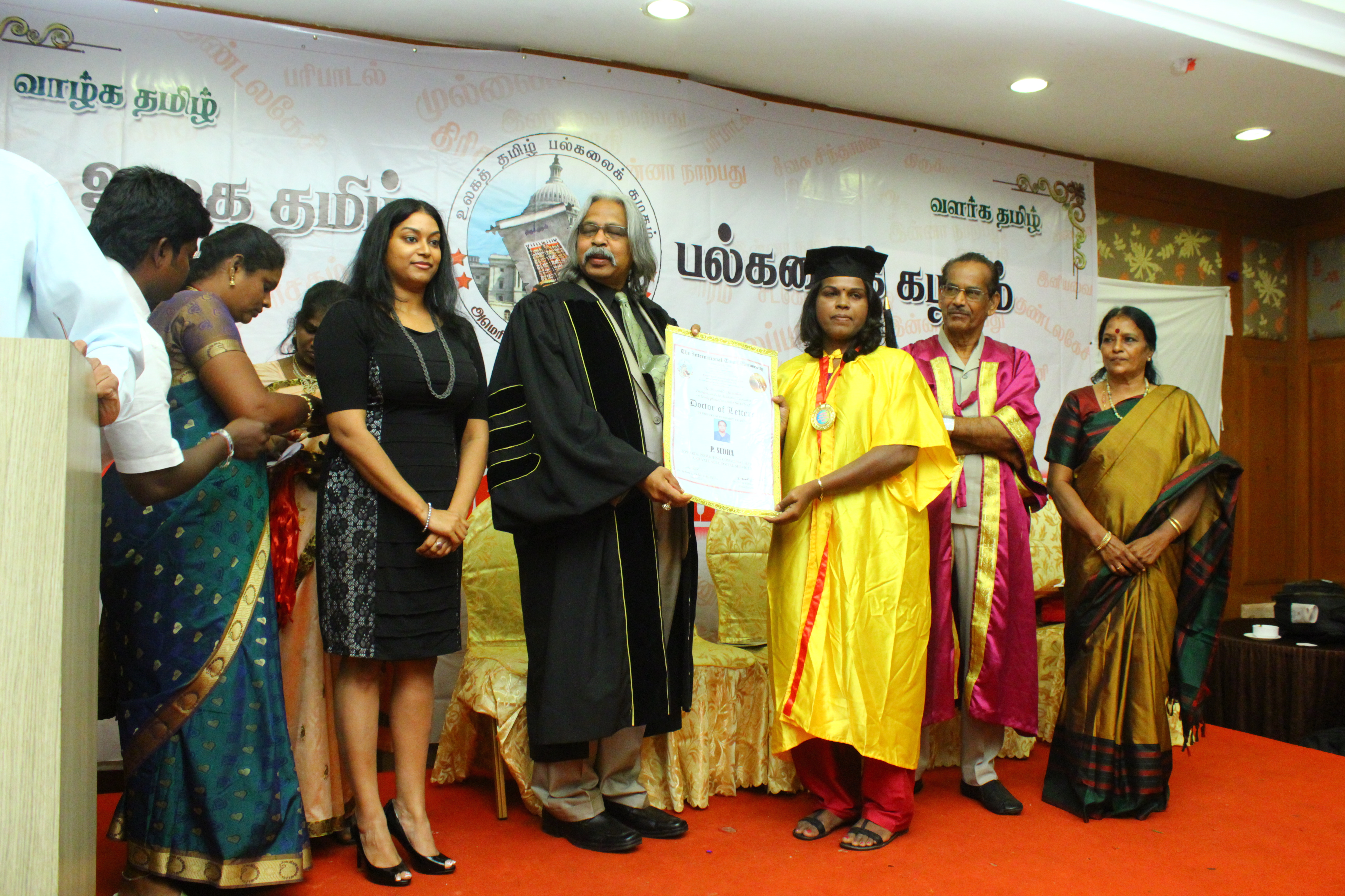 Thirunangai Sudha awarded honorary doctorate